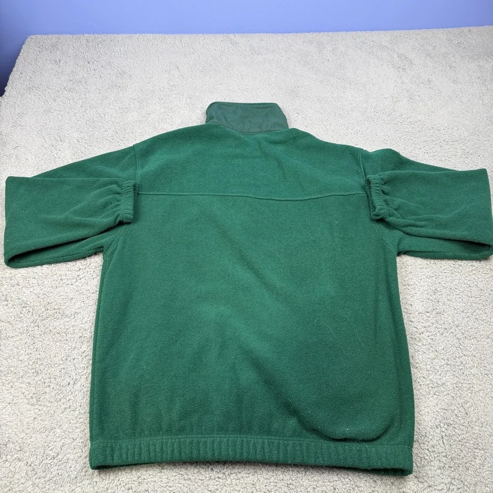 Vintage Ozark Trail‎ Jacket Mens Large Hunter Green Fleece Full Zip 90s Hiking